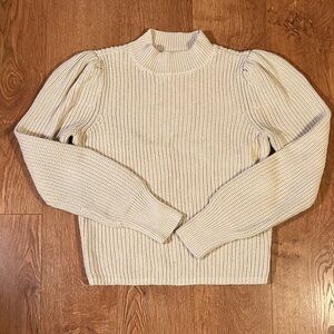 525 America Women's Ribbed Cream Sweater Size XS